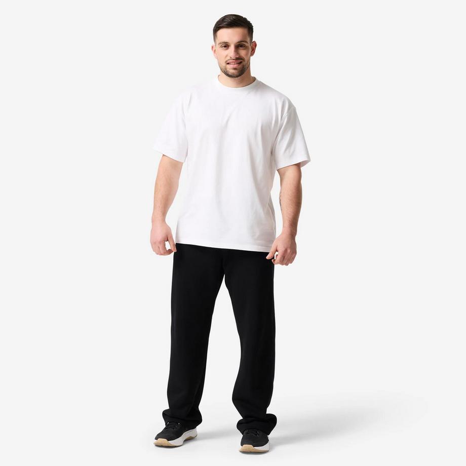 DOMYOS  Gerade atmungsaktive Baumwoll-Jogginghose , 