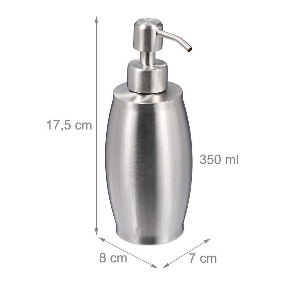 Northix Pompa per sapone in acciaio inox 350 ml  