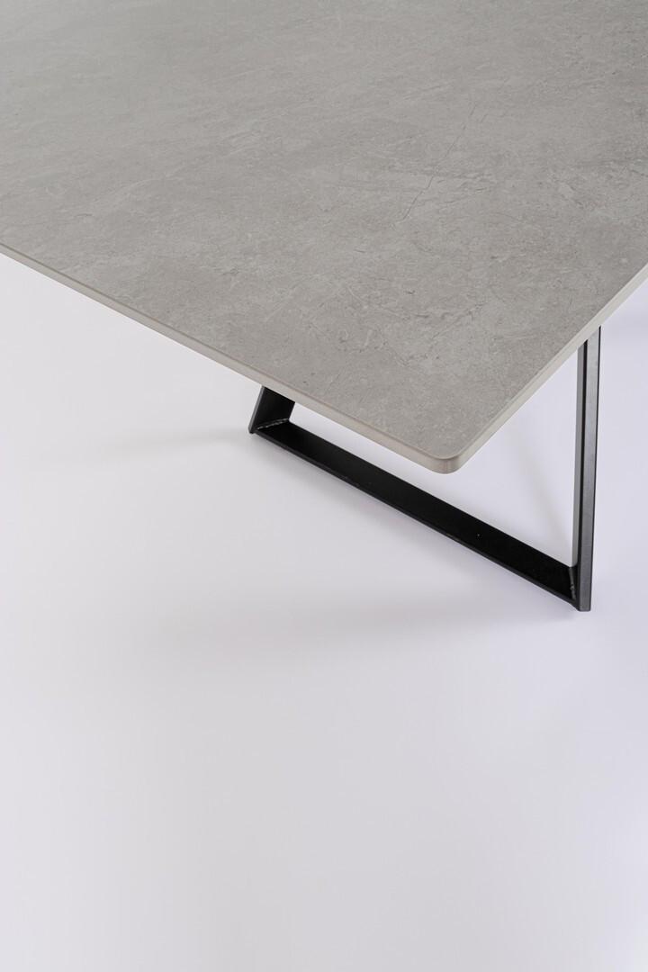 mutoni Tavolo allungabile Reeta nero-grigio 120-180x90  