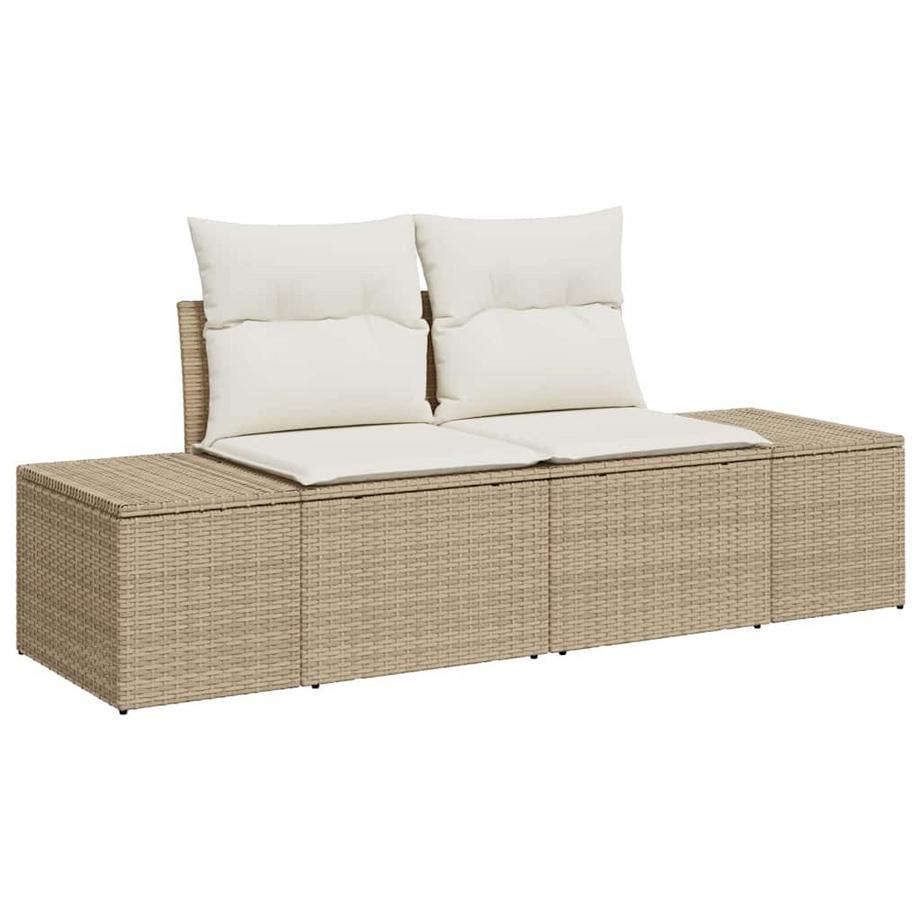 VidaXL Outdoor sofa set poly-rattan  
