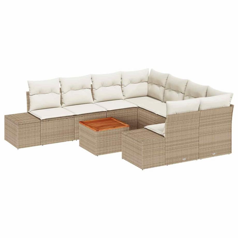 VidaXL Outdoor sofa set poly-rattan  