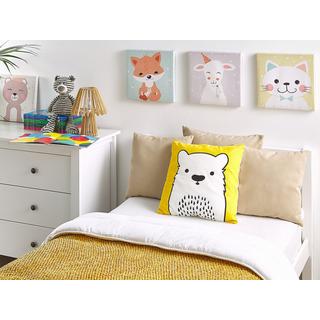 Beliani Coussin en Coton Moderne WARANASI  