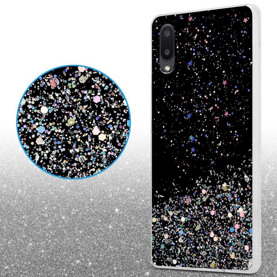 Cadorabo  Hülle für Samsung Galaxy A02 / M02 mit Glitzer Design 