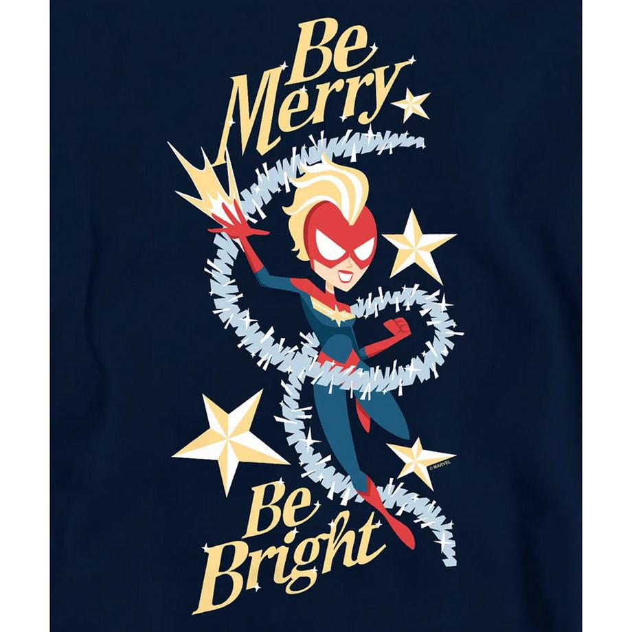 Captain Marvel  Be Merry Be Bright Kapuzenpullover, Zum Überziehen 