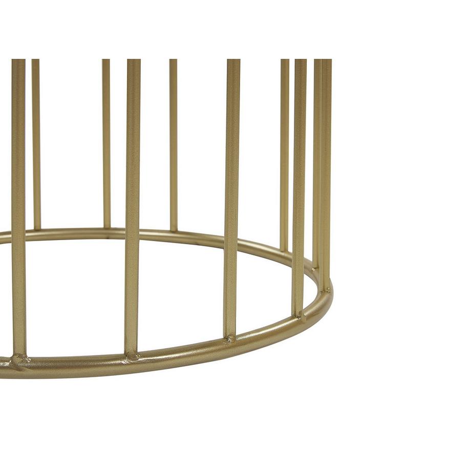 Beliani Set mit 2 Hockern aus Samtstoff Glamourös LUBBOCK  