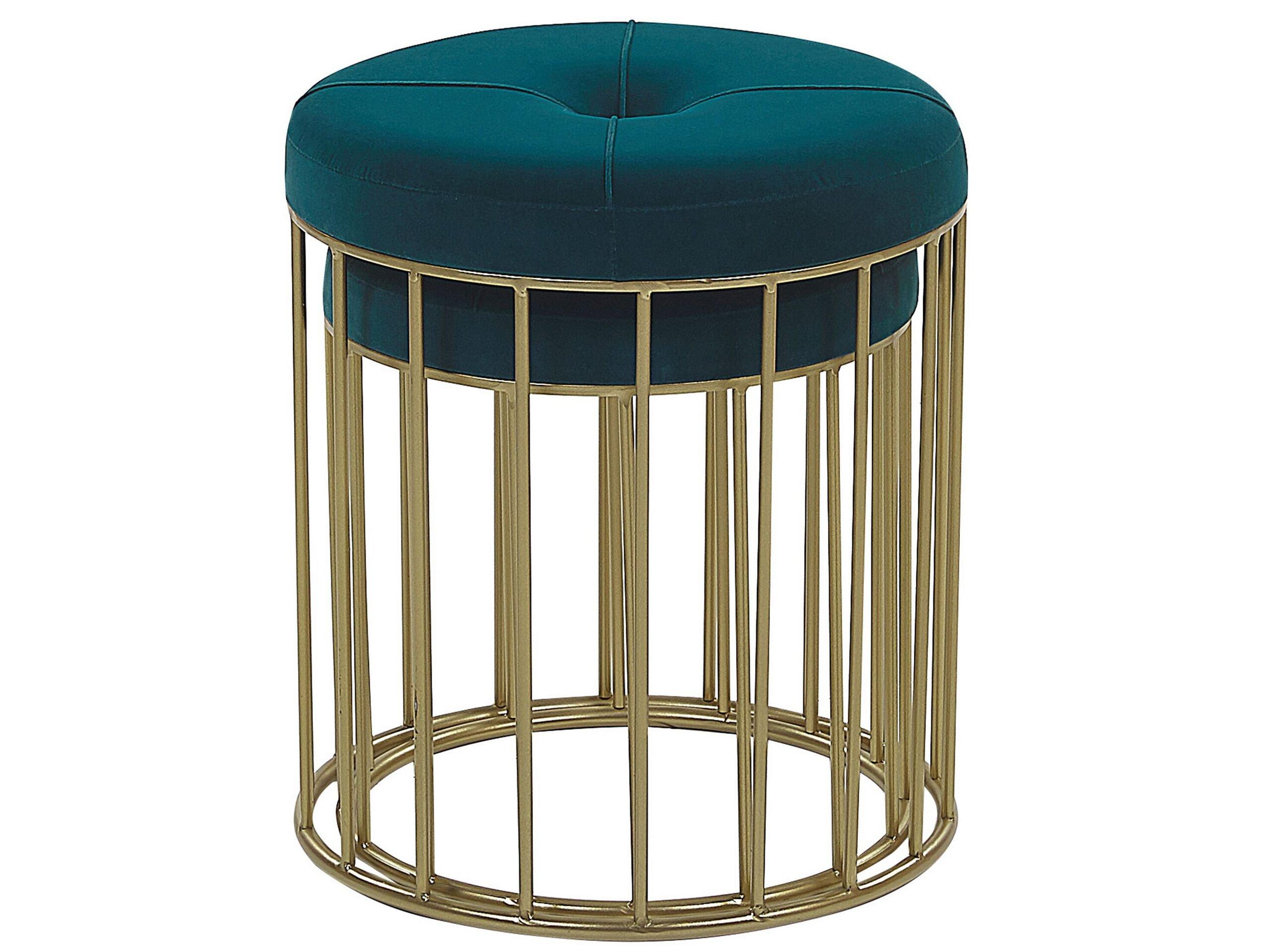 Beliani Set di 2 sgabelli en Velluto Glamour LUBBOCK  