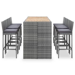 VidaXL Set de Bar d'extérieur avec table en bois d'acacia  