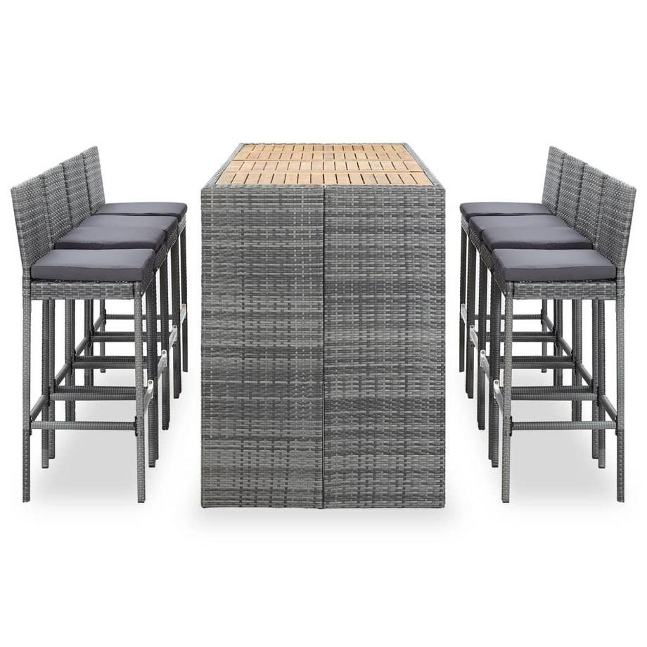 VidaXL Outdoor-Bar-Set mit Akazienholztisch  