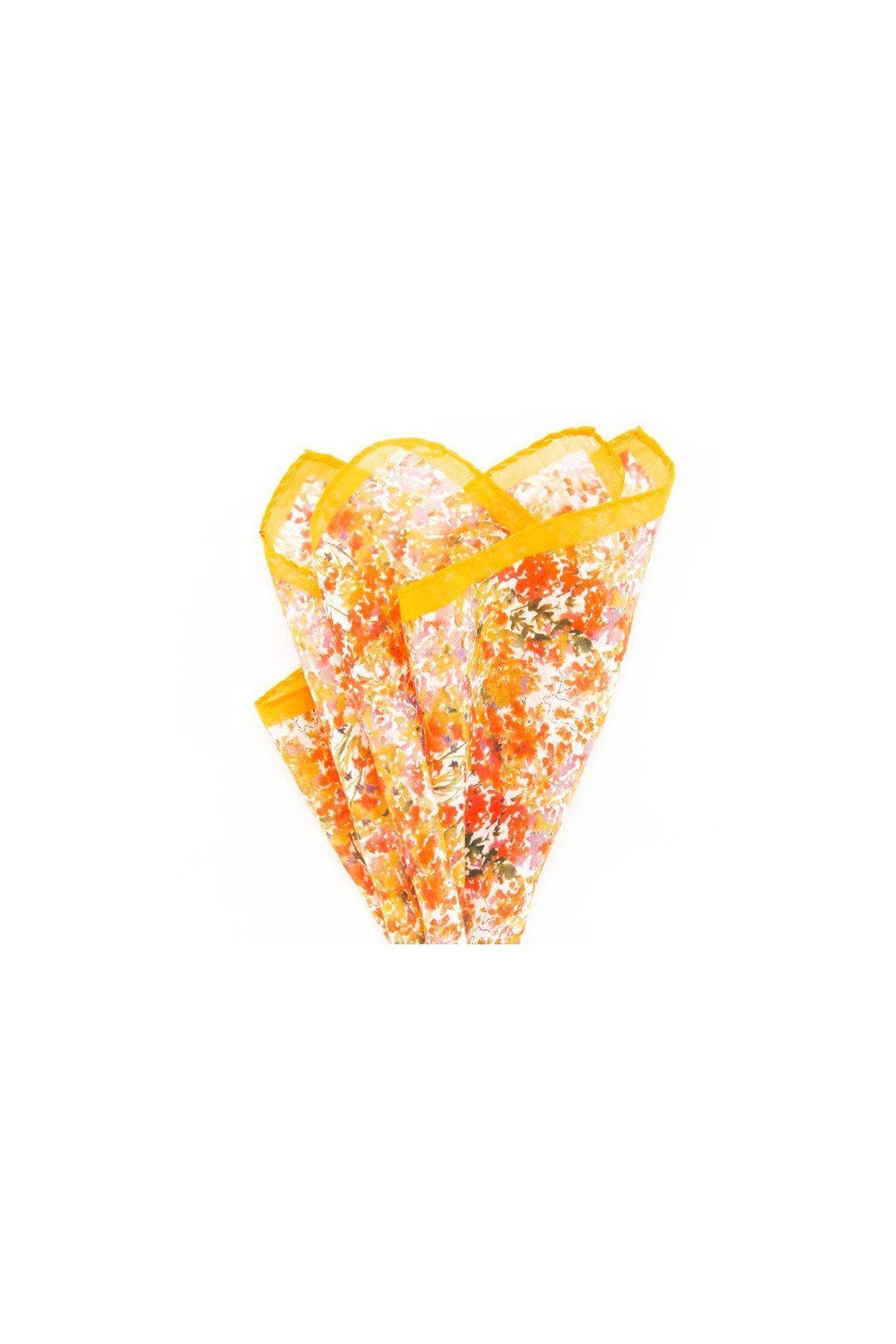 Atelier F&B  Einstecktuch mit impressionistischen Motiven 