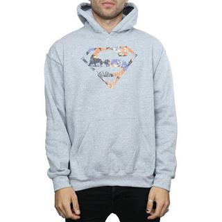 DC COMICS Superman Floral Logo Kapuzenpullover  