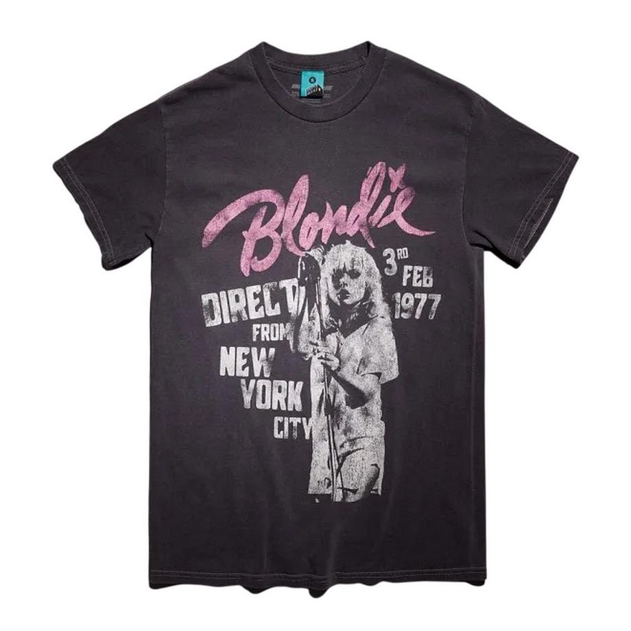 Blondie New York City Vintage Waschung T-Shirt  