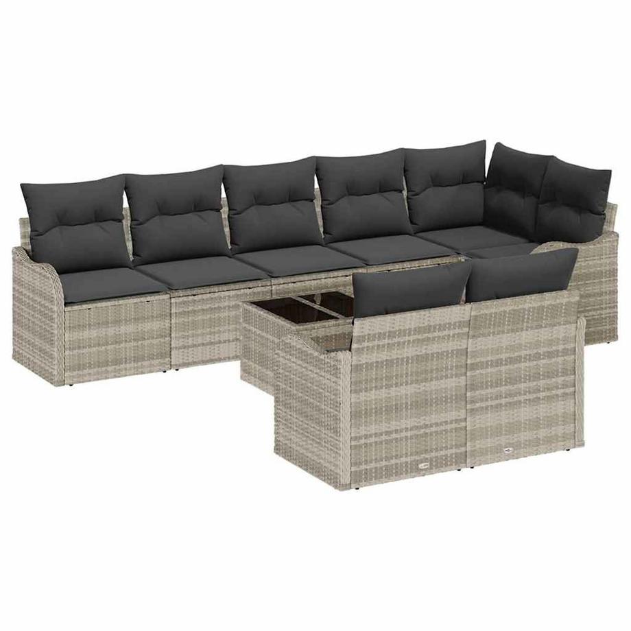 VidaXL Ensemble de canapé de jardin poly rattan  