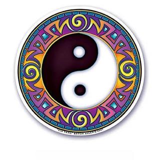 Northio Decalcomania per finestra - Yin Yang  