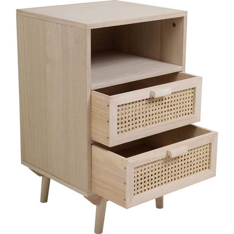 mutoni Commode en rotin tressé 42x36x68 naturel  