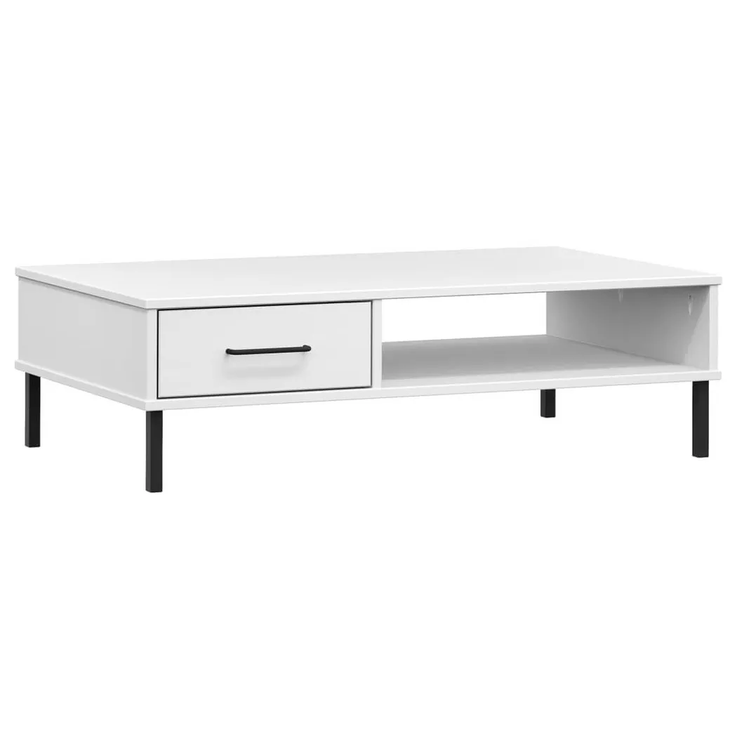 VidaXL - Couchtisch kiefernholz, One Size, Weiss