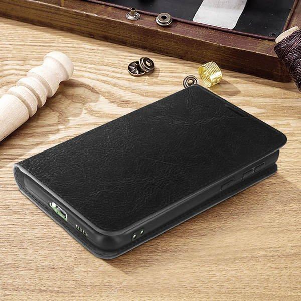 Avizar  Étui Cuir véritable Samsung S21 FE Noir 