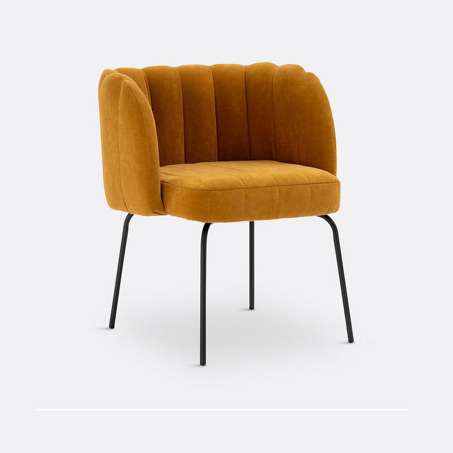 Fauteuil de table velours