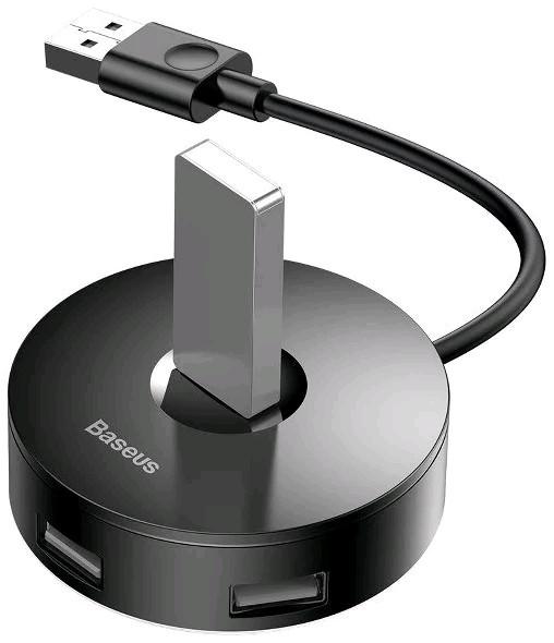 Baseus  CAHUB-F01 - Reduktion Hub 4in1 USB to USB 3.0 + 3x USB 2.0 15cm, Schwarz 