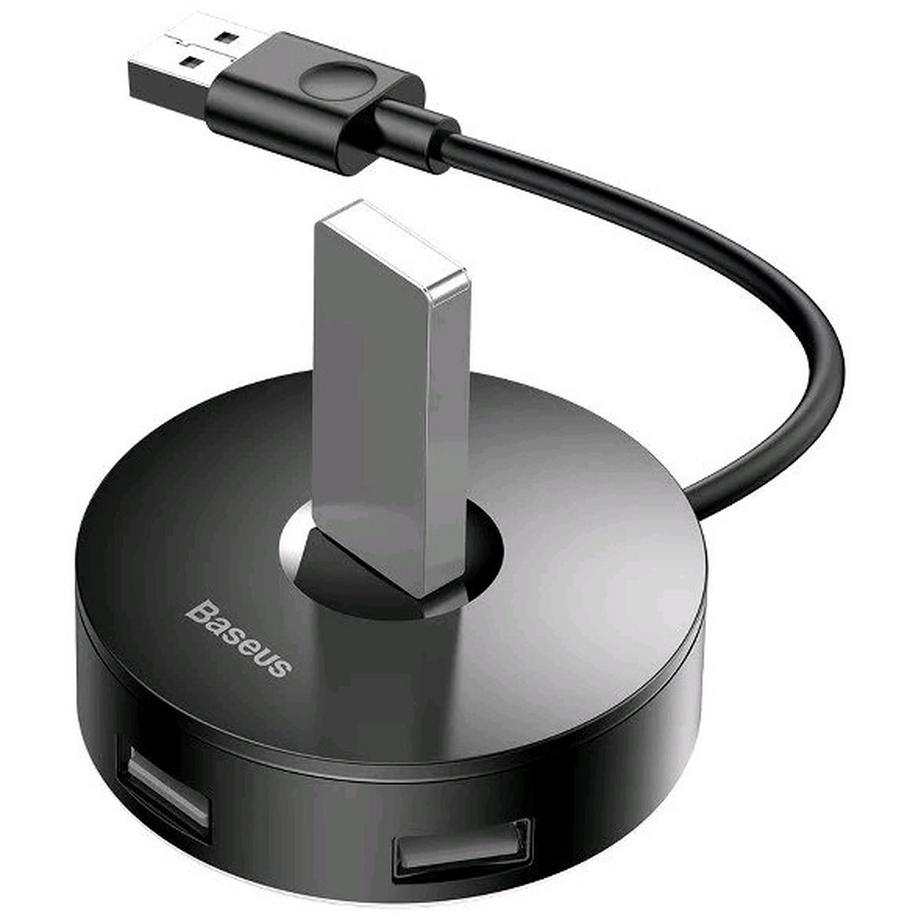 Baseus  CAHUB-F01 - Reduktion Hub 4in1 USB to USB 3.0 + 3x USB 2.0 15cm, Schwarz 