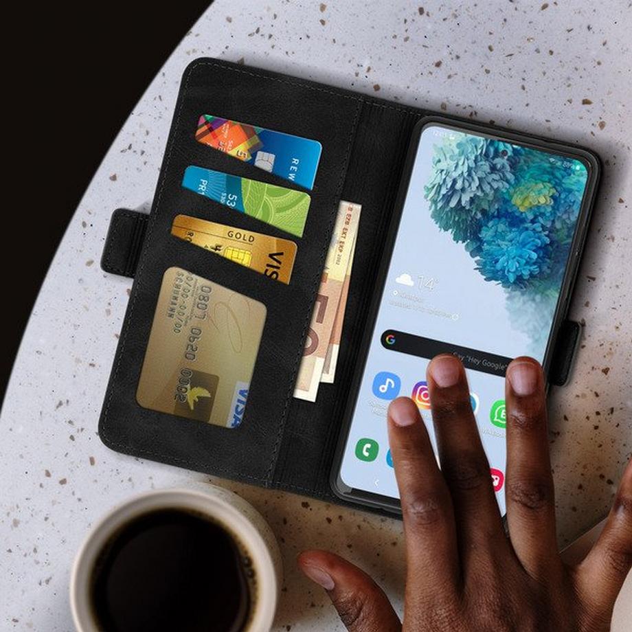 Avizar  Étui Samsung S20 FE Portefeuille Noir 