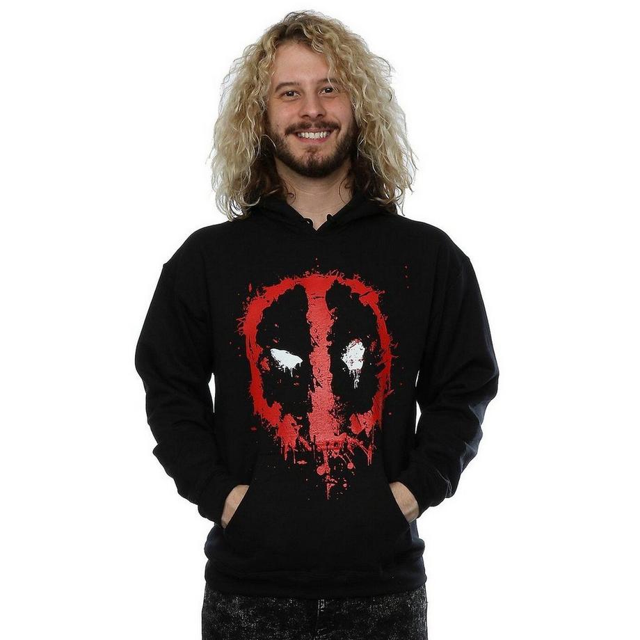Deadpool Splatter Logo Hoodie  