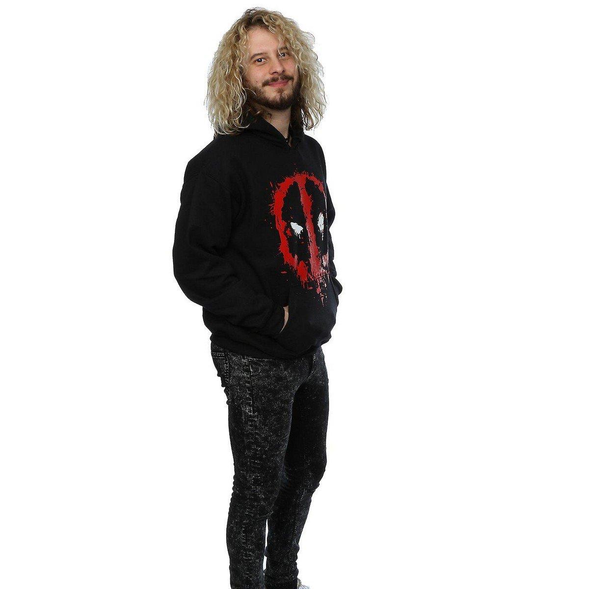 Deadpool Splatter Logo Hoodie  