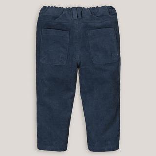 La Redoute Collections  Pantalon droit en velours côtelé doublé jersey 