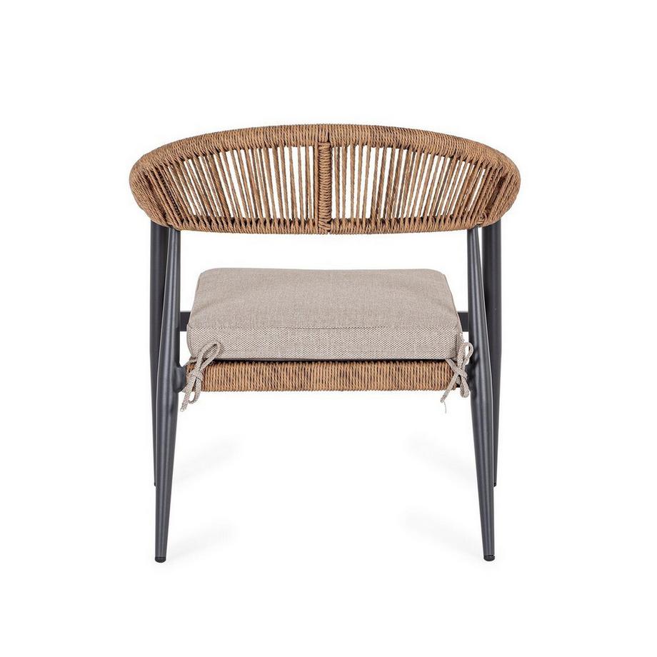 mutoni lifestyle Gartensessel Jandia anthrazit-natur  