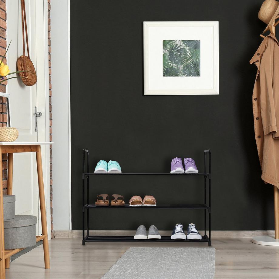 B2X Scaffale per scarpe nero  