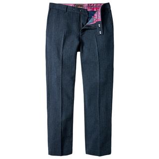 Joe Browns Pantaloni Tessuto Herringbone Blu Marino  