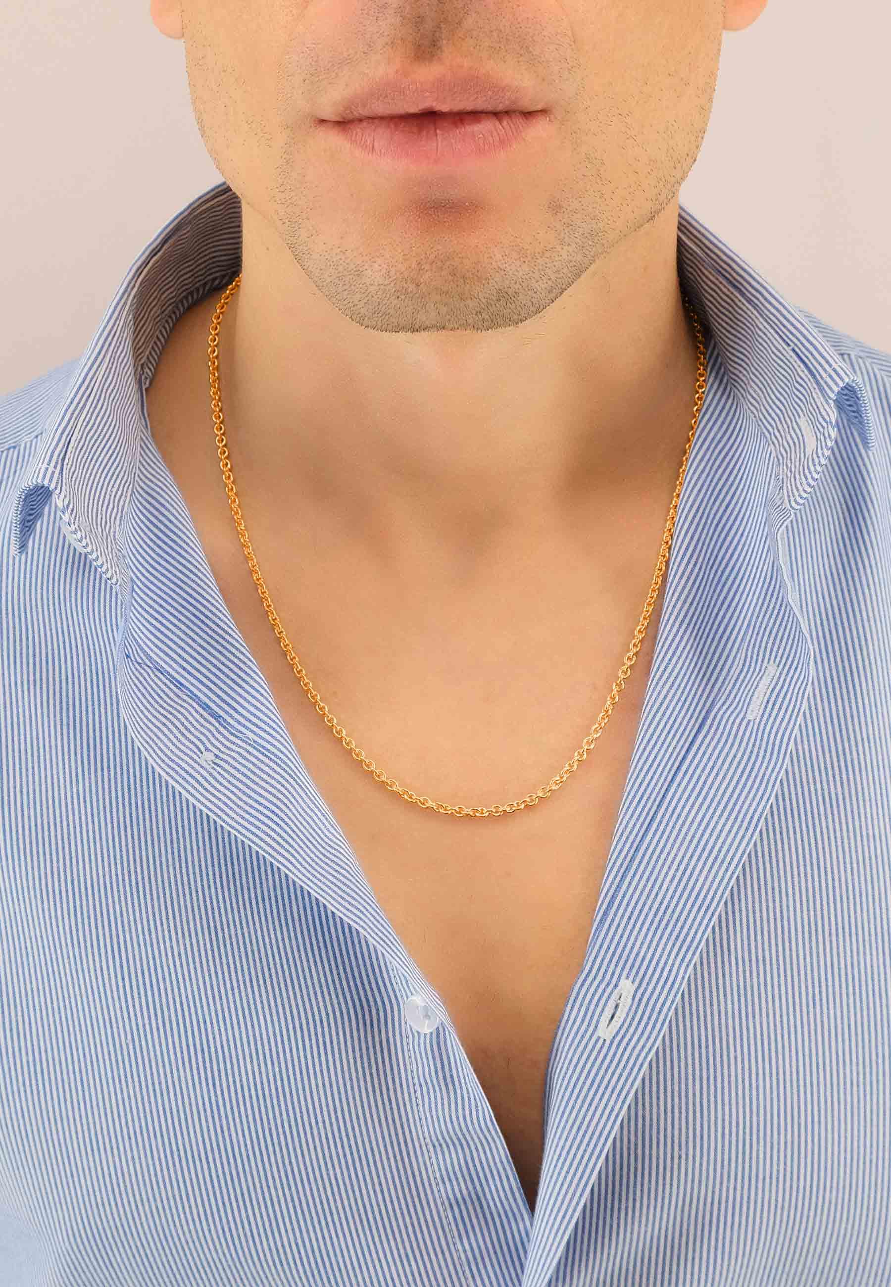 MUAU Schmuck  Collier Rundanker Rotgold 750, 3.05mm, 45cm 