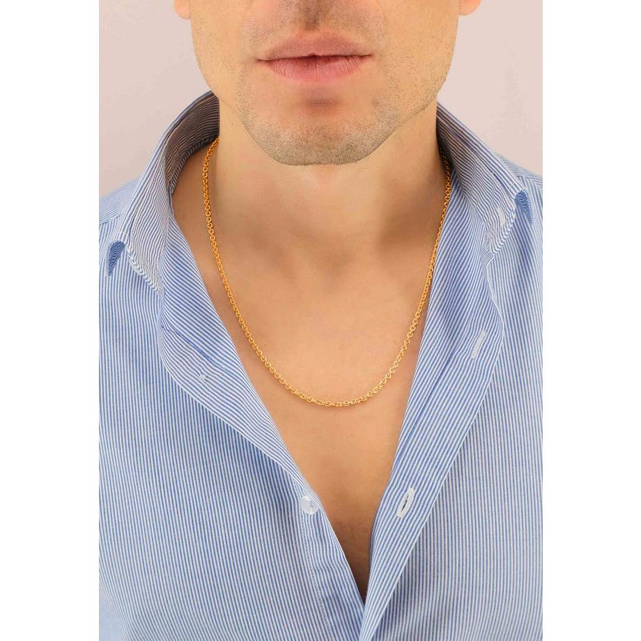 MUAU Schmuck  Collier Rundanker Rotgold 750, 3.05mm, 45cm 