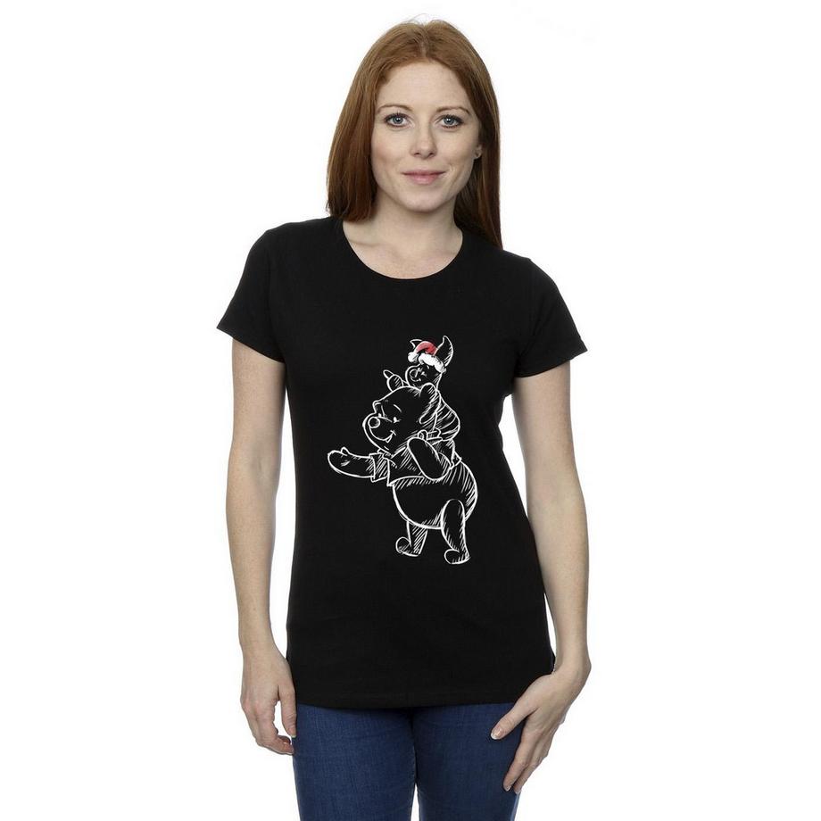 Disney Winnie Puuh Ferkel Weihnachts T-Shirt  