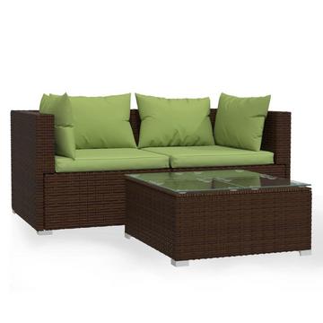 set salotto da giardino Polirattan