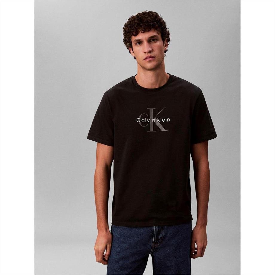 Calvin Klein Monogramm Logo T-Shirt  