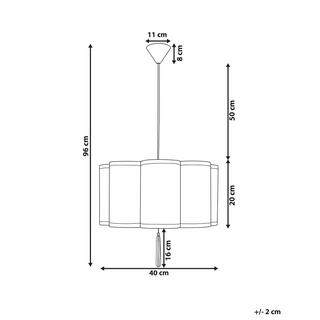 Beliani Lampe suspension en Nylon Traditionnel PALAMAR  