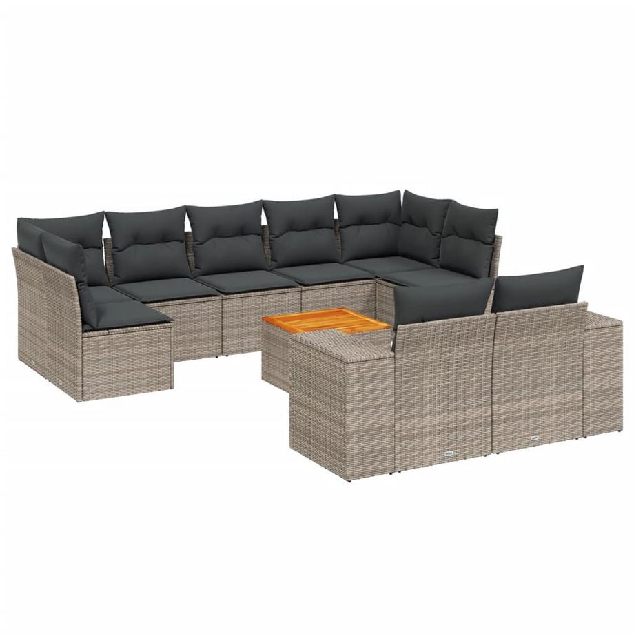 set divano da giardino Polirattan