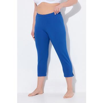 Classici pantaloni Capri a 7/8 di jersey in tinta unita con taglio aderente, fino alla tg. 82