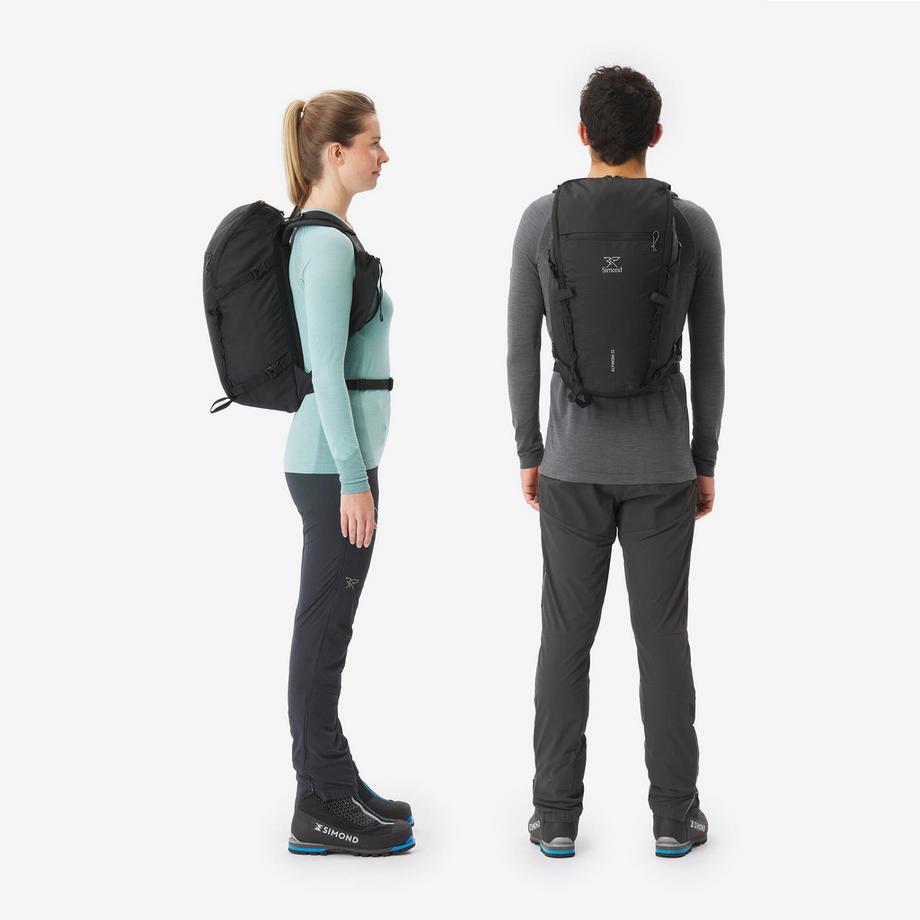 SIMOND  Sac à dos d'alpinisme polyvalent et modulable, Alpinism 22 noir 