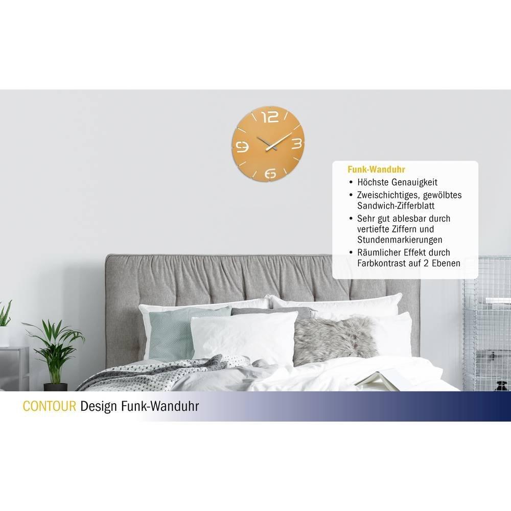 TFA Dostmann Design Funk-Wanduhr Contour  