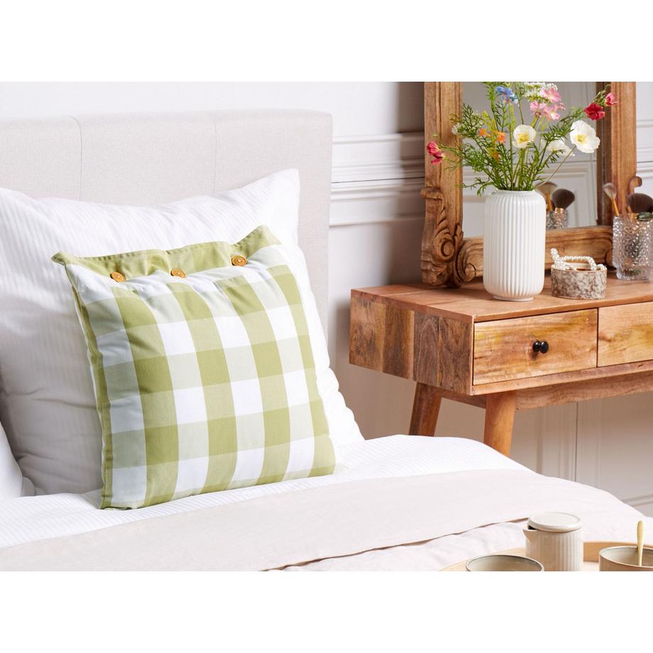 Beliani Dekokissen aus Polyester Rustikal TAMNINE  