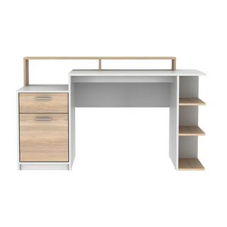 Vente-unique Schreibtisch mit Stauraum Eichefarben ZACHARIE  