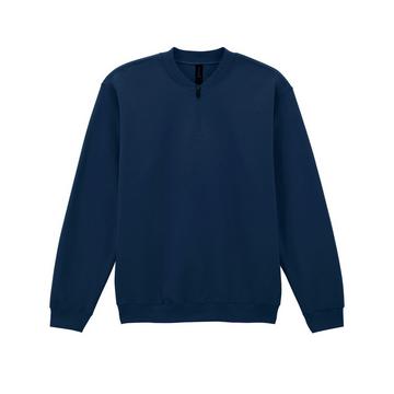 Softstyle Sweatshirt mit kurzem Reißverschluss