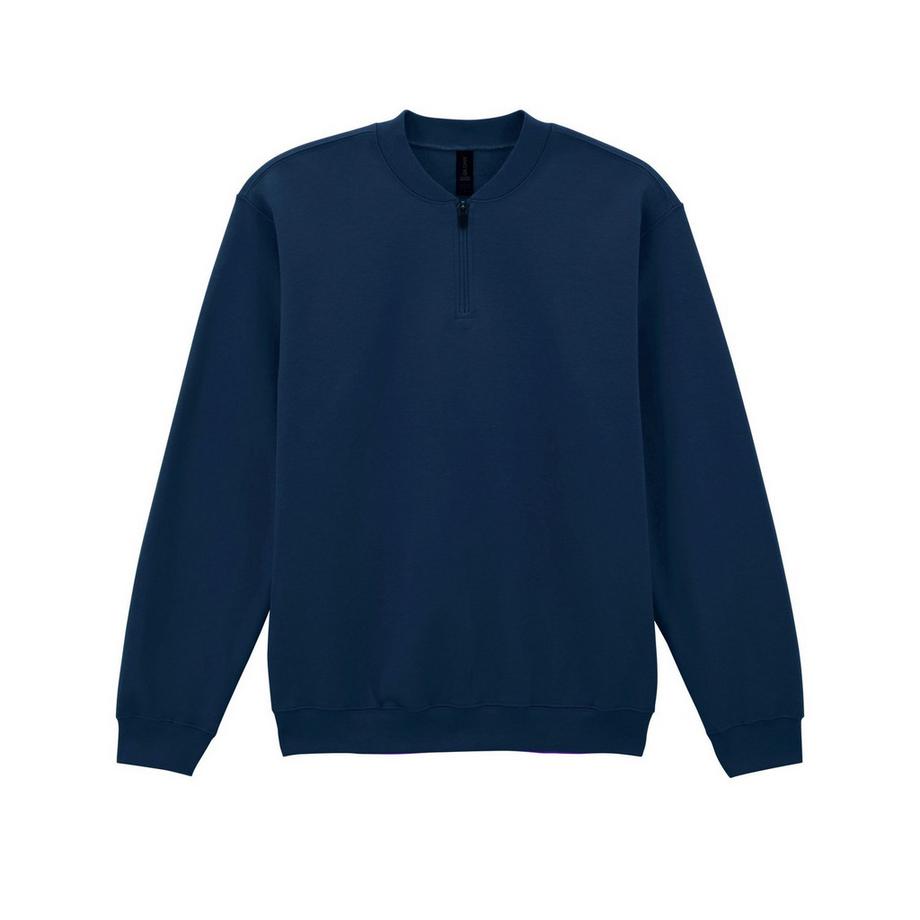 Softstyle Sweatshirt mit kurzem Reißverschluss