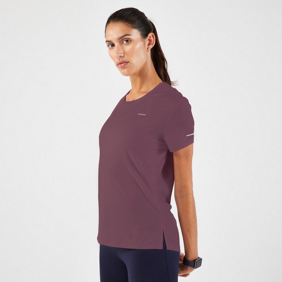KIPRUN  T-shirt running donna traspirante poliestere 
