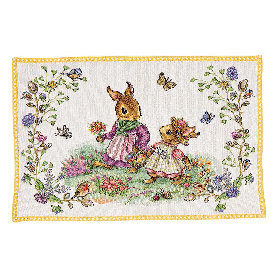 Gobelin Platzset Blumenwiese Spring Fantasy