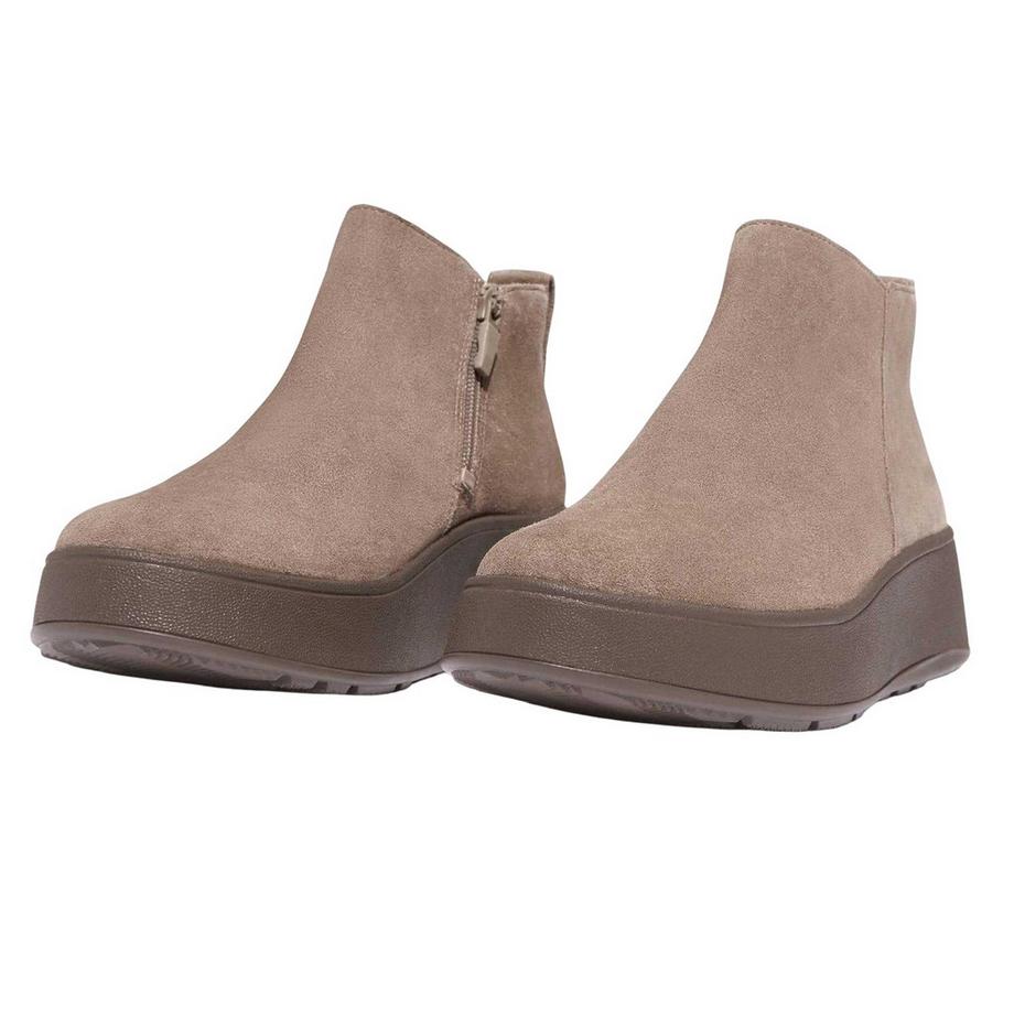 fit flop Stivaletti Fmode in Pelle Scamosciata con Zeppa  