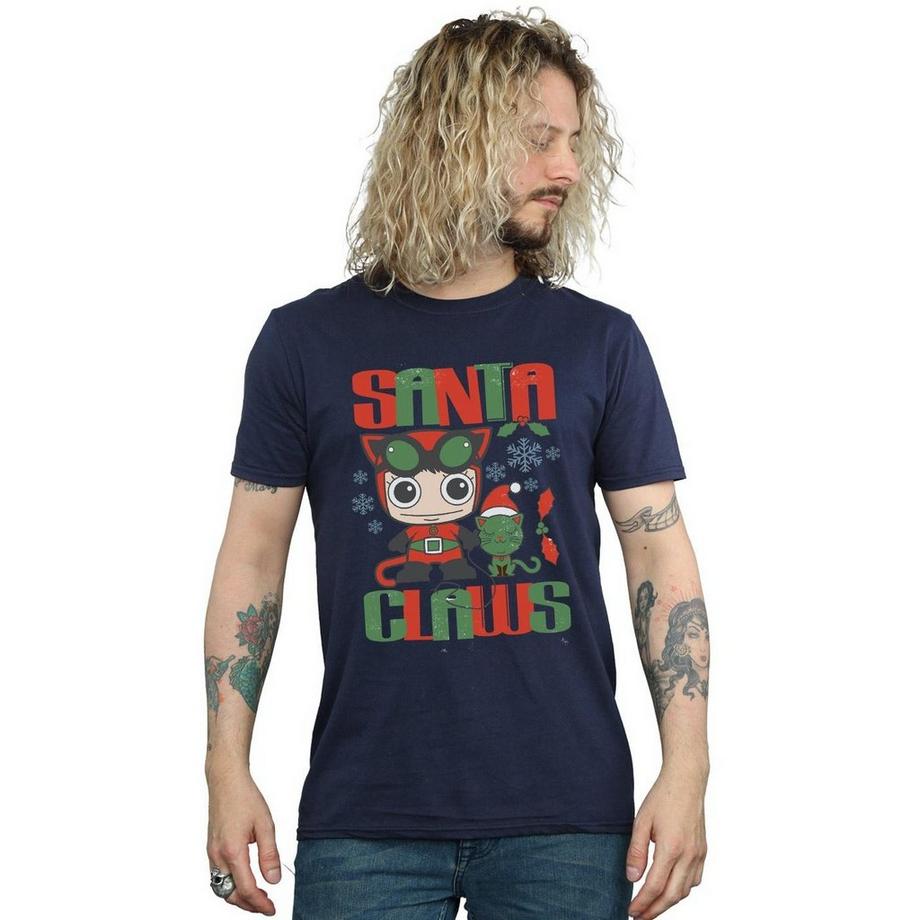 DC COMICS Santa Claws T-Shirt Stampa Grafica  