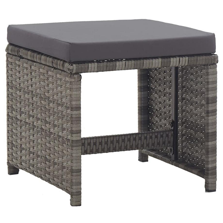 VidaXL Hocker poly-rattan  