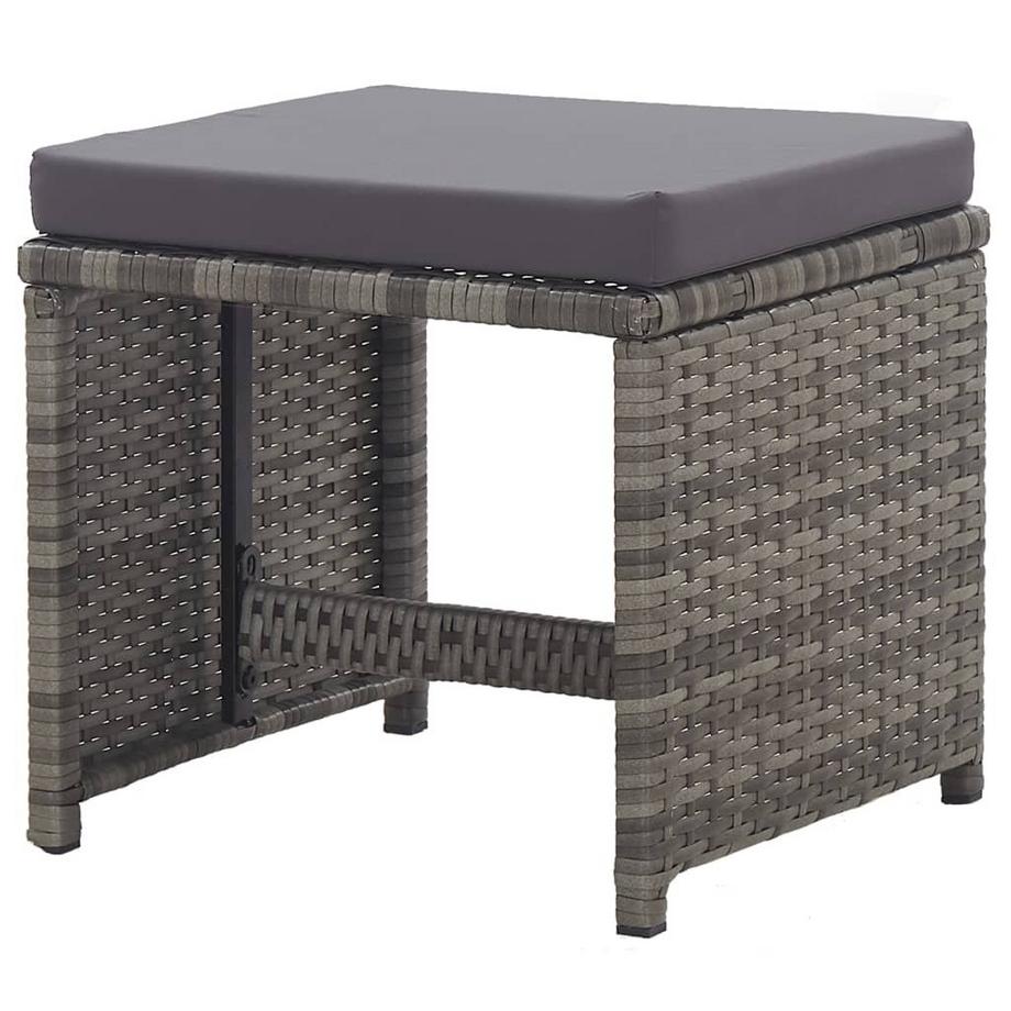 VidaXL Hocker poly-rattan  